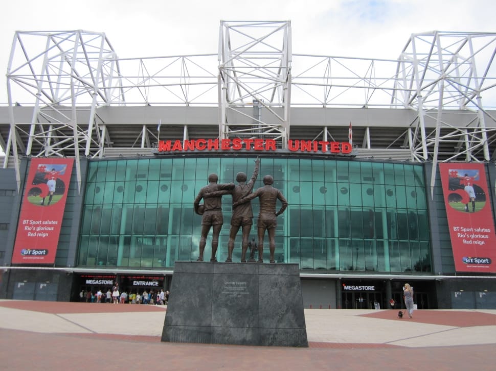Statue in front of Old Trafford